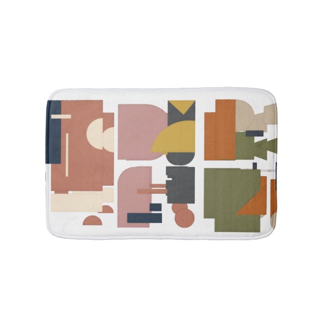Bath Mat with geometric design (Front)