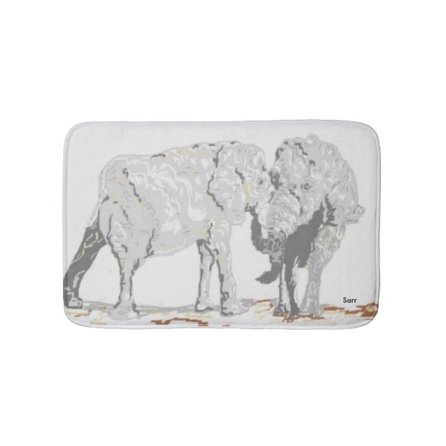 Bath Mats/ Elephants Mat (Front)