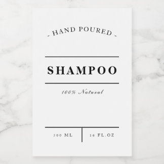 Bath product label organisation storage - SHAMPOO