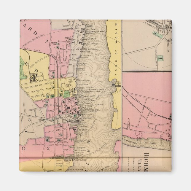 Bath, Sagadahoc Co Magnet (Front)