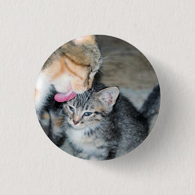 Bath time 1 inch round button (Front)