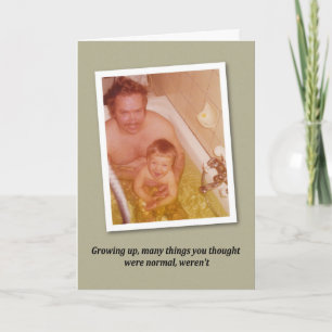 Bath time Birthday - FUNNY Card