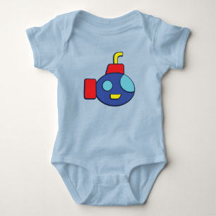 Bath Time Fancies Submarine Baby Bodysuit