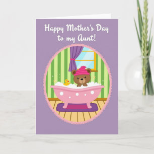 Bath Time Mothers Day Card