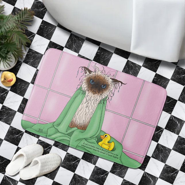 Bath Time Siamese Cat Mat (Creator Uploaded)