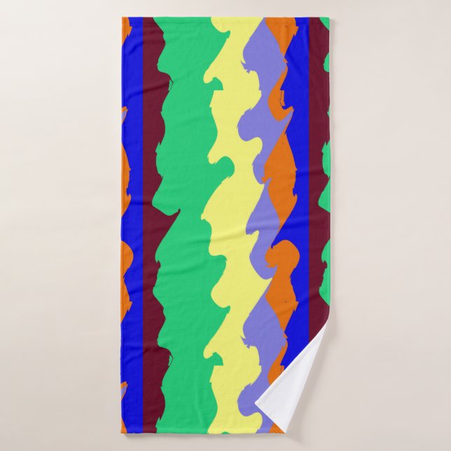 Bath Towel, A multicolor seamless classic design B Towel (Bath Towel)
