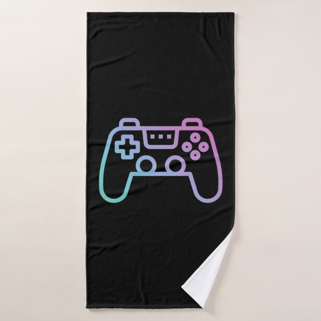 Bath towel, gaming, controller, for gamers towel (Bath Towel)