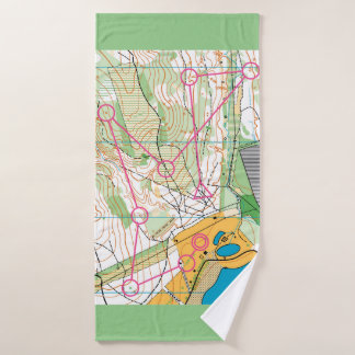 Bath Towel - Orienteering flag