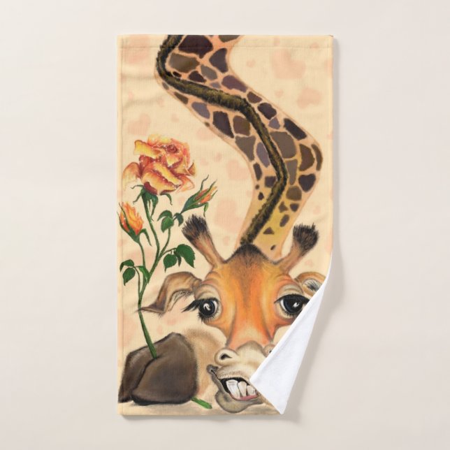 Bath Towel Set with Giraffe (Hand Towel)
