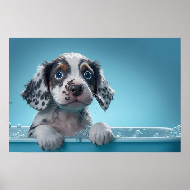 Bath Tub Pup Poster (Front)