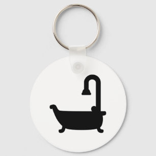 Bath tub shower keychain