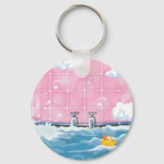 Bath Yellow Duck Keychain