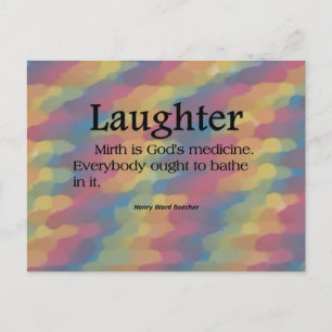 Bathed in Laughter Postcard