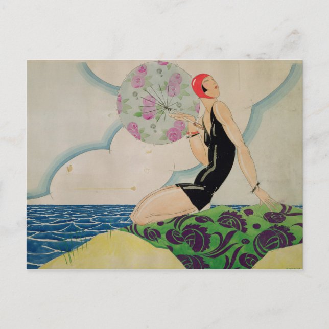 Bather, c.1925 postcard (Front)
