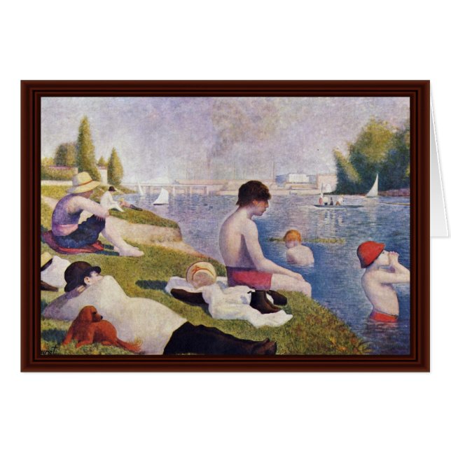 Bathers At Asnieres,  By Seurat Georges (Front Horizontal)