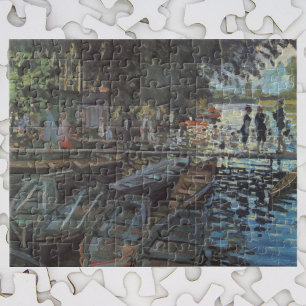 Bathers at La Grenouillère by Claude Monet Jigsaw Puzzle