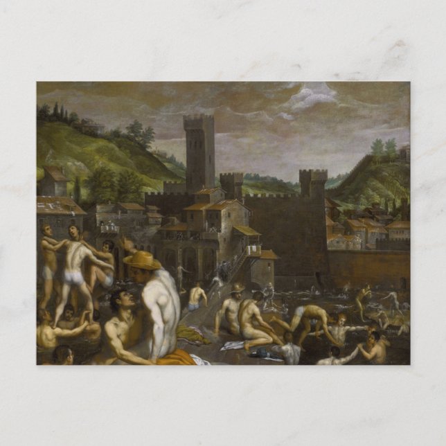 Bathers at San Niccolo Postcard (Front)