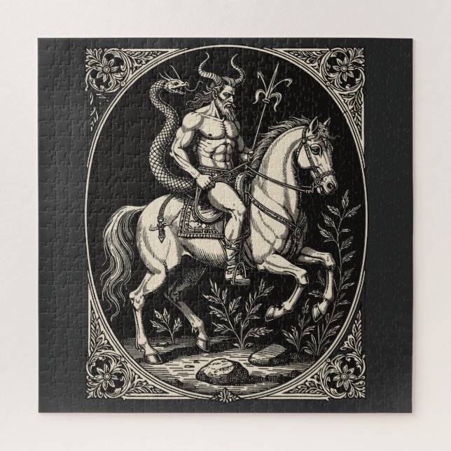 Bathin Demon Warrior Majesty Jigsaw Puzzle (Vertical)