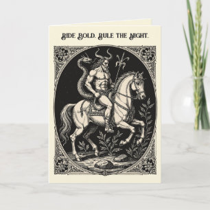 Bathin Horned Guardian of the Night Card