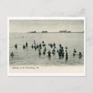 Bathing at St. Petersburg, FL 1906 Vintage Postcard