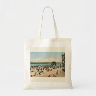 Bathing Beach, Santa Cruz CA Vintage Style Tote Bag
