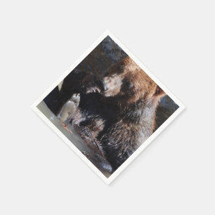 Bathing Bear Napkin