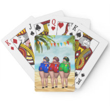 Bathing Beauties Playing Cards