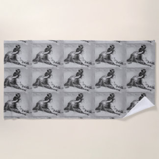 Bathing Beauties - turn of the century beach dress Towel
