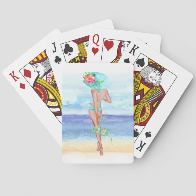Bathing Beauty Playing Cards (Back)