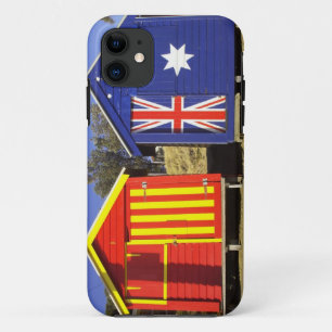 Bathing Boxes, Middle Brighton Beach, Port 2 iPhone 11 Case