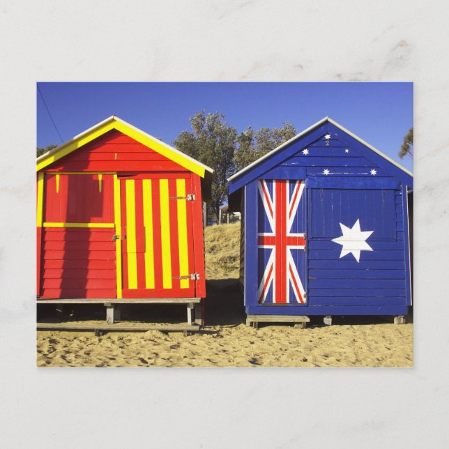 Bathing Boxes, Middle Brighton Beach, Port 2 Postcard (Front)