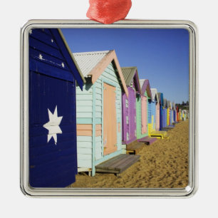 Bathing Boxes, Middle Brighton Beach, Port Metal Ornament