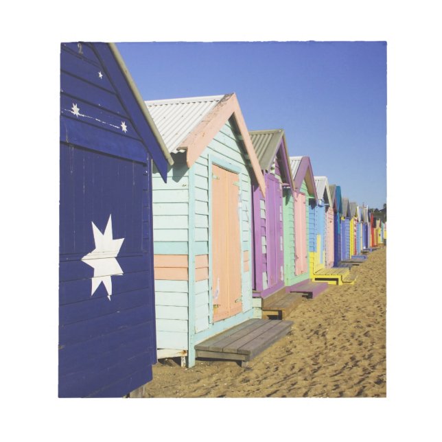 Bathing Boxes, Middle Brighton Beach, Port Notepad (Front)