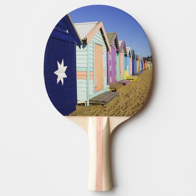 Bathing Boxes, Middle Brighton Beach, Port Ping Pong Paddle (Front)