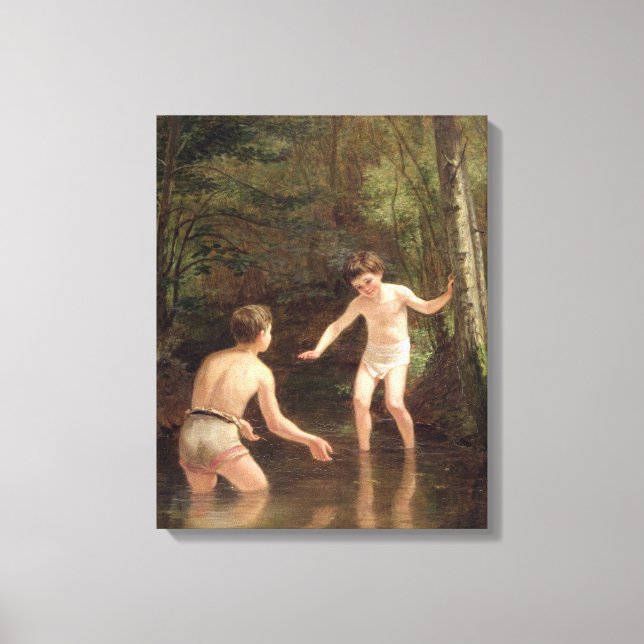 Bathing Boys, 1873 Canvas Print (Front)