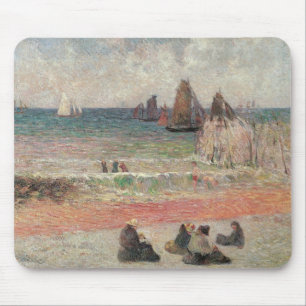 Bathing Dieppe by Paul Gauguin, Vintage Fine Art Mouse Pad