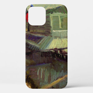 Bathing Float on Seine Asniere by Vincent van Gogh iPhone 12 Case