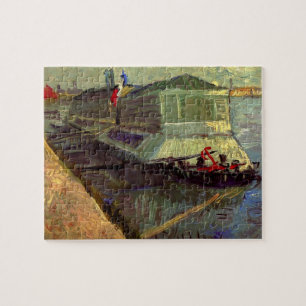 Bathing Float on Seine Asniere by Vincent van Gogh Jigsaw Puzzle