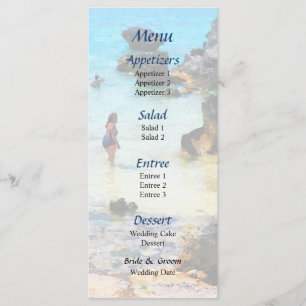 Bathing in the Ocean St. George Wedding Menu