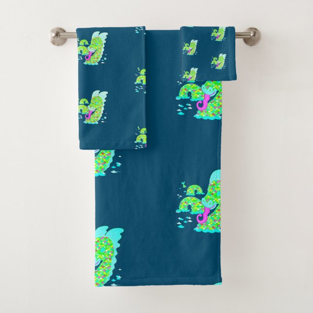 Bathing Nessie Bath Towel Set (Insitu)