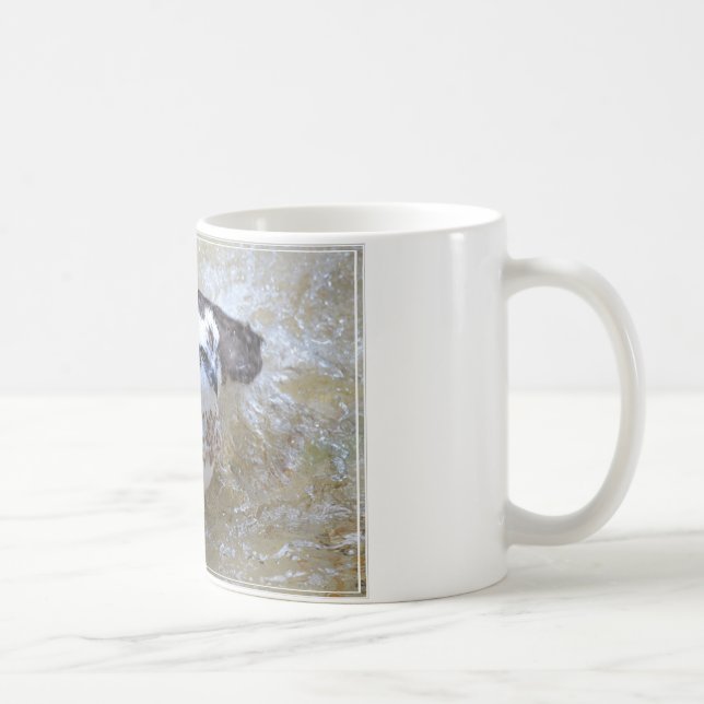 Bathing Osprey Coffee Mug (Right)