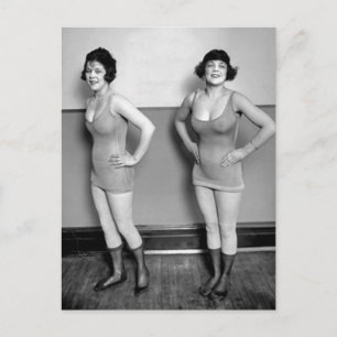 Bathing Suit Models Postcard