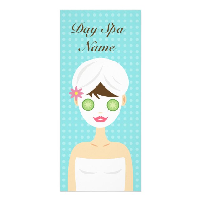 Bathing Woman With A Face Mask Service Menu (Front)