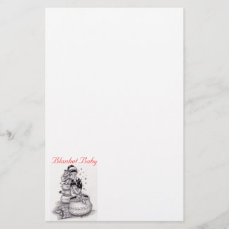 bathingbab, Blanket Baby Stationery