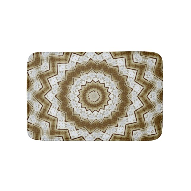 Bathmat, Abstract Kaleidoscope Image Bath Mat (Front)
