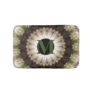 Bathmat, Abstract Kaleidoscope Image Bath Mat