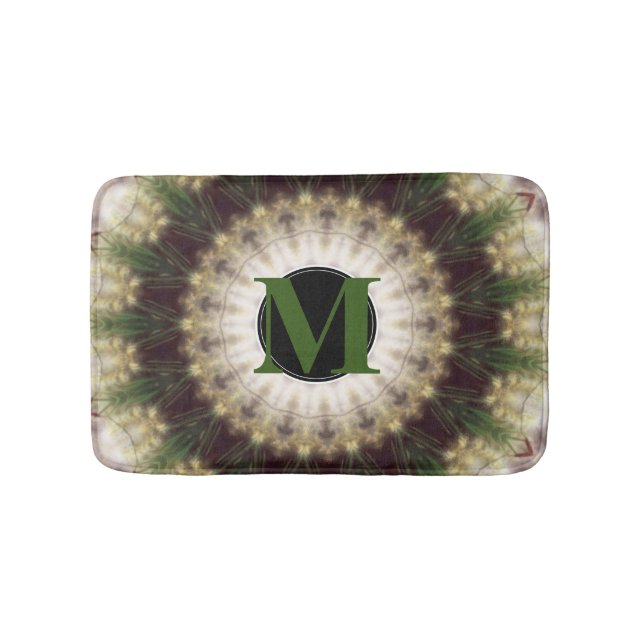Bathmat, Abstract Kaleidoscope Image Bath Mat (Front)