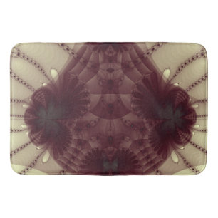 Bathmat Retro Merlot ivory abstract