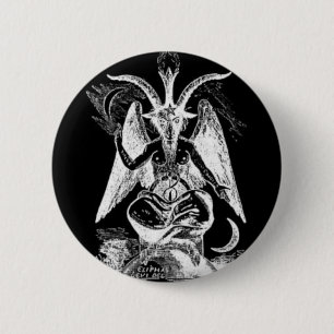 Bathomet (Black And White) 2 Inch Round Button