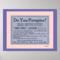 Bathroom Accessories: Fun Vintage Deodorant Ad